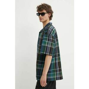 Vans camasa din bumbac barbati, culoarea albastru marin, cu guler clasic, relaxed, VN0007XABVA1 imagine