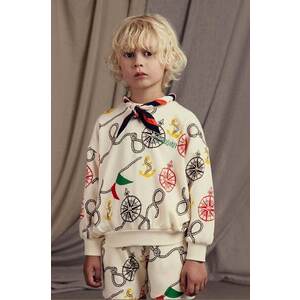 Mini Rodini bluza copii Nautical culoarea bej, modelator imagine