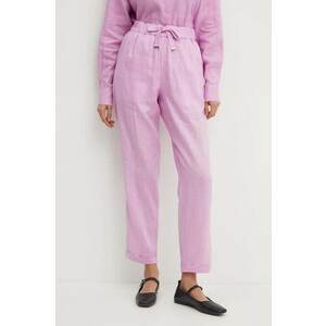 BOSS Orange pantaloni de trening din bumbac culoarea roz, uni 50511767 imagine