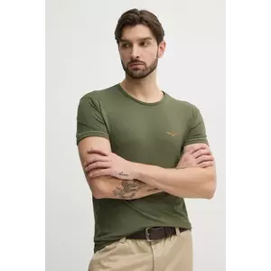 Aeronautica Militare tricou barbati, culoarea verde, cu imprimeu, AM1UTI003 imagine