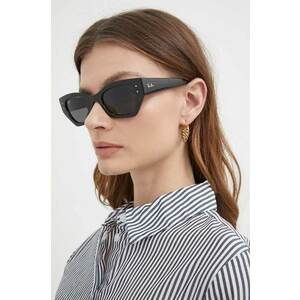 Ray-Ban ochelari de soare femei, culoarea negru, 0RB4430 imagine