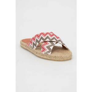 Missoni papuci Harlow femei, culoarea bej, M28_002 imagine