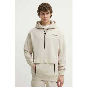 Sixth June bluza barbati, culoarea bej, cu glugă, cu imprimeu imagine