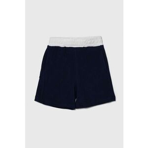 United Colors of Benetton pantaloni scurți din bumbac pentru copii culoarea albastru marin, talie reglabila imagine