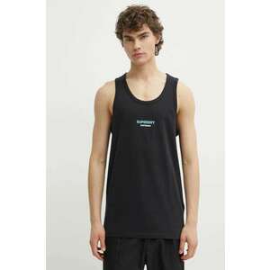 Superdry tricou din bumbac barbati, culoarea negru imagine