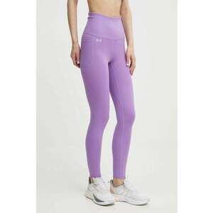 Under Armour leggins de antrenament Motion culoarea violet, neted imagine