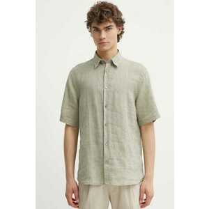 Tiger Of Sweden camasa de in Spenser culoarea verde, cu guler clasic, regular, T69002017 imagine