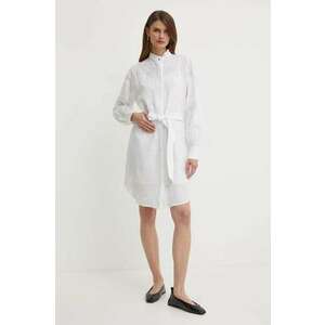 Boss Orange rochie culoarea alb, mini, evazată, 50511827 imagine