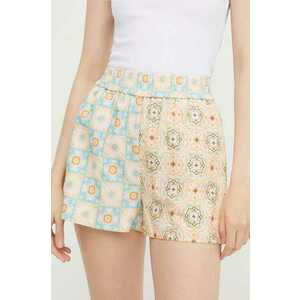 Never Fully Dressed pantaloni scurți din amestec de in modelator, high waist imagine