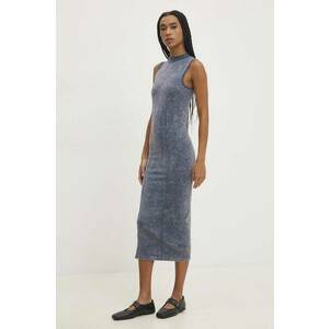 Answear Lab rochie culoarea gri, midi, mulată imagine