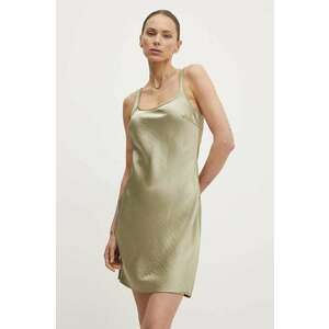 Samsoe Samsoe rochie SASUNNA culoarea verde, mini, dreaptă, F24200178 imagine