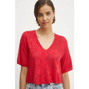 United Colors of Benetton tricou femei, culoarea roz imagine