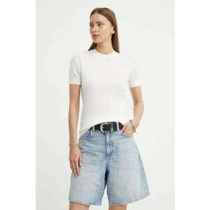 G-Star tricou din bumbac femei, culoarea bej, D24604-D597 imagine