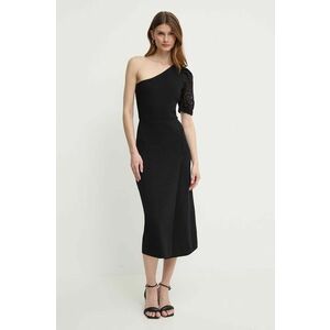 Morgan rochie RMABELA culoarea negru, midi, evazată, RMABELA imagine