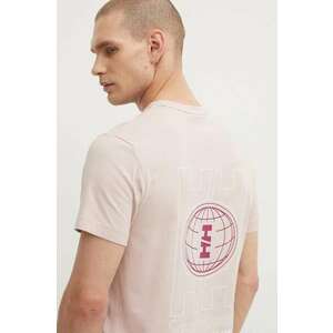 Helly Hansen tricou din bumbac culoarea roz, modelator imagine