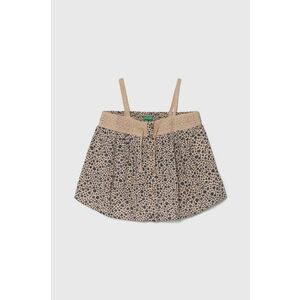 United Colors of Benetton top copii culoarea bej imagine