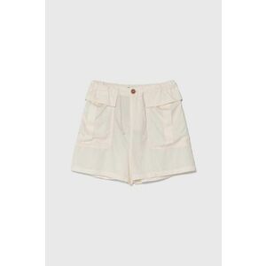 United Colors of Benetton pantaloni scurti copii culoarea bej, neted, talie reglabila imagine