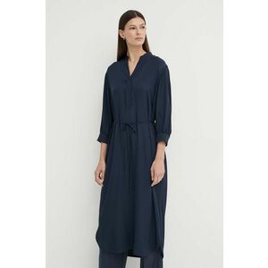 Marc O'Polo rochie culoarea bleumarin, midi, oversize imagine