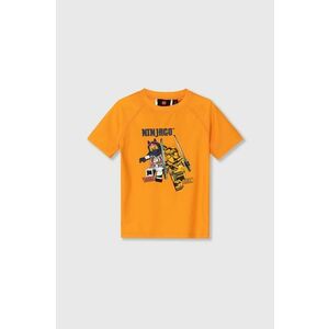 Lego tricou de înot pentru copii culoarea portocaliu imagine