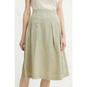 United Colors of Benetton fusta din in culoarea verde, midi, evazati imagine