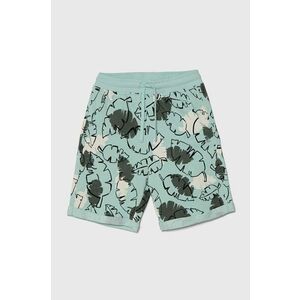 United Colors of Benetton pantaloni scurți din bumbac pentru copii culoarea turcoaz, talie reglabila imagine