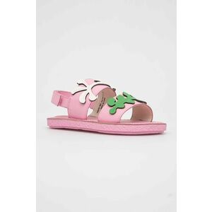 Camper sandale din piele pentru copii culoarea roz imagine