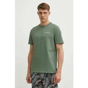 adidas TERREX tricou sport culoarea verde, cu imprimeu, IS0283 imagine