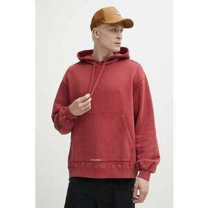 A-COLD-WALL* hanorac de bumbac Cubist Hoodie barbati, culoarea bordo, cu glugă, cu imprimeu, ACWMW173 imagine