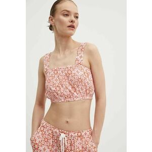 Roxy top VILLA WOVEN femei, culoarea portocaliu, ERJWT03623 imagine