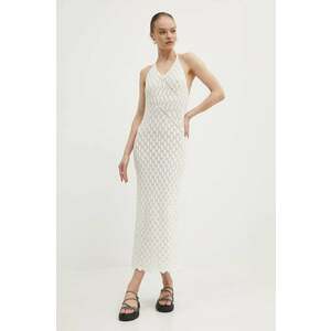 Superdry rochie culoarea bej, maxi, mulată, W8011736A-8ML imagine