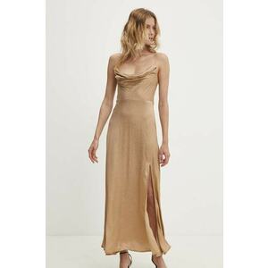 Answear Lab rochie culoarea maro, maxi, mulată imagine