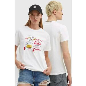 Kaotiko tricou din bumbac culoarea alb, cu imprimeu, AO090-01-G002 imagine