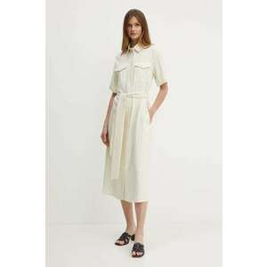 Seidensticker rochie culoarea bej, midi, dreaptă, 60.135932 imagine