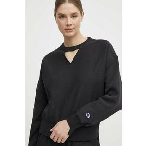 Champion bluza femei, culoarea negru, neted, 117345 imagine