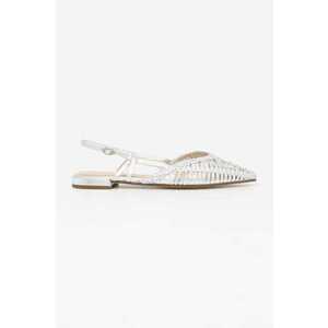 Answear Lab balerini culoarea argintiu, cu toc deschis imagine