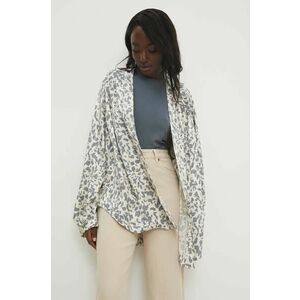 Answear Lab camasa culoarea gri, desfacut, modelator imagine