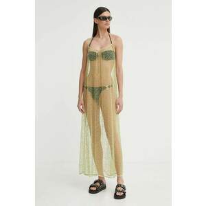 Samsoe Samsoe rochie SAMALLY culoarea verde, maxi, dreaptă, F24200141 imagine
