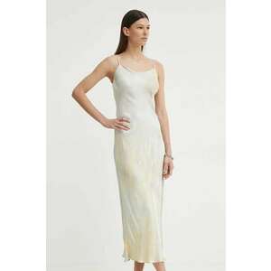 Samsoe Samsoe rochie SAHANNAN culoarea bej, maxi, evazată, F24200143 imagine