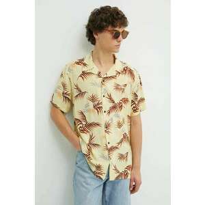 Rip Curl camasa barbati, culoarea galben, relaxed imagine