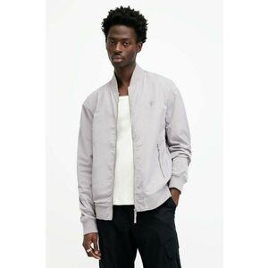 AllSaints geaca bomber barbati, culoarea gri, de tranzitie imagine