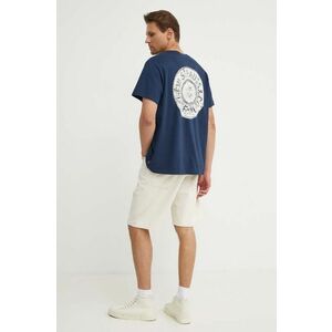 Levi's tricou din bumbac barbati, culoarea albastru marin, cu imprimeu imagine