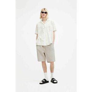 AllSaints pantaloni scurți din amestec de in HANBURY culoarea bej, MF081Y imagine