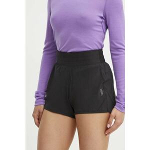 Helly Hansen pantaloni scurți outdoor Tech culoarea negru, neted, high waist, 48551 imagine