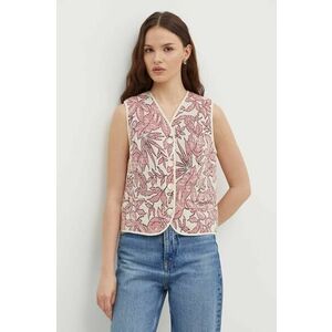 La Petite Française vesta GAMIN culoarea rosu, un singur rand de nasturi imagine