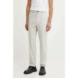 Theory pantaloni din in culoarea gri, drept imagine