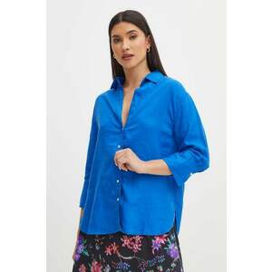 Medicine cămașă de in cu guler clasic, relaxed imagine