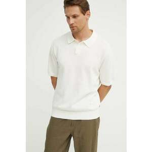 Levi's polo de bumbac culoarea alb, neted, A7294 imagine