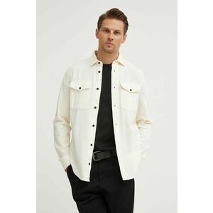 G-Star cămașă din bumbac bărbați, culoarea verde, cu guler clasic, regular imagine