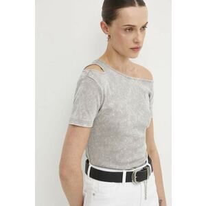 Answear Lab tricou femei, culoarea gri imagine