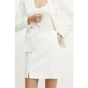 Morgan fusta JEON culoarea alb, mini, creion, JEON imagine